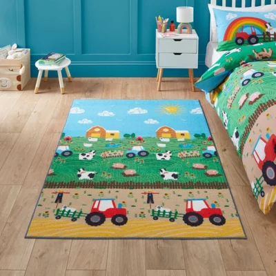 Dunelm Catherine Lansfield Kids Farmyard Animals Rug