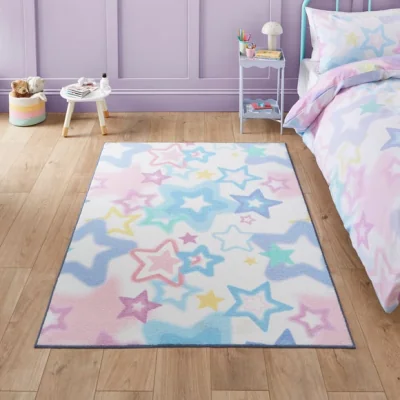 Dunelm Catherine Lansfield Kids Ombre Stars Rug
