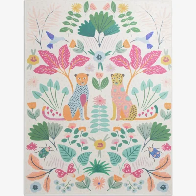 Habitat Habitat Kids Enchanted Print Rug - Multi - 80x110cm