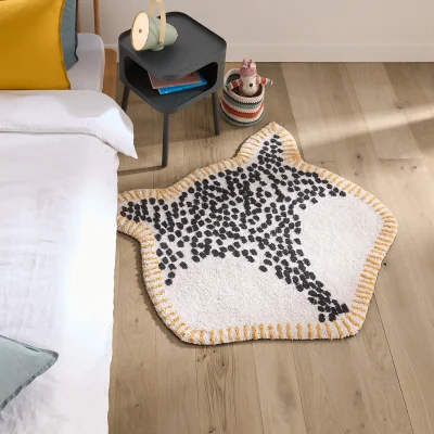 La Redoute Lisica Animal Face Organic Cotton Child's Rug