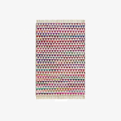 La Redoute Armonia Colourful Geometric Recycled Cotton Child's Rug