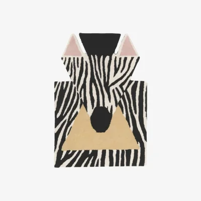 Made in Design Zebra Children's rug textile black / 101 x 71 cm - EO