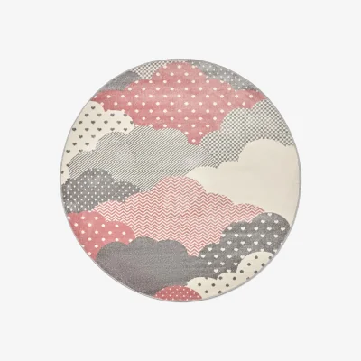 The Range Nursery Clouds Rug - Pink / 160cm