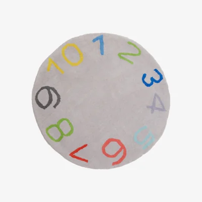 The Range Kids Round Number Rug - Multicolour