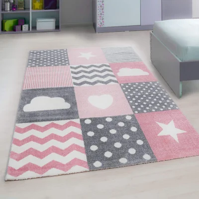 The Range Kids Checked Rug - Pink / 150cm