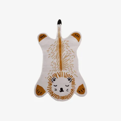 The Range Kids Lion Rug - Gold