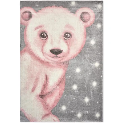 The Range Nursery Bear Rug - Pink