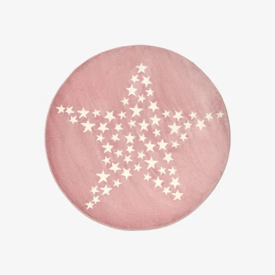 The Range Nursery Star Rug - Pink / 120cm