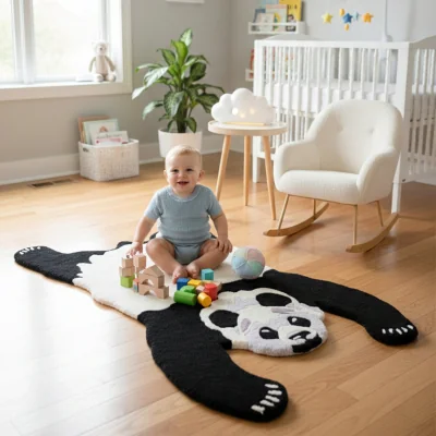 The Range Kids Panda Rug