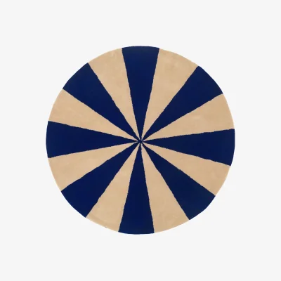 Westwing Round Hand-Tufted Wool Kids Rug Arch