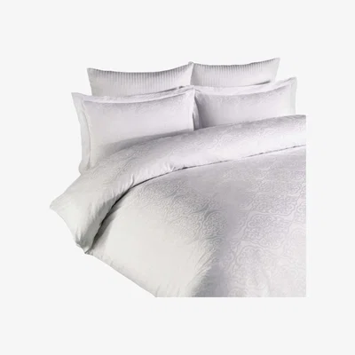 BHS.com Single Sateen Jacquard Bedding Set, White