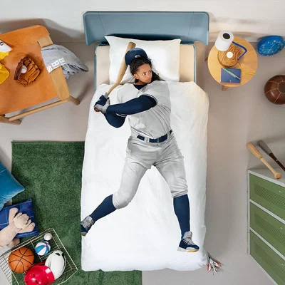 Cuckooland Snurk Single Baseball Player Duvet Bedding Set