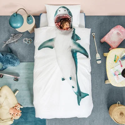 Cuckooland Snurk Single Shark Duvet Bedding Set
