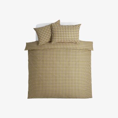 Habitat Habitat Citrine Linen Look Geo Print Bedding Set - Single