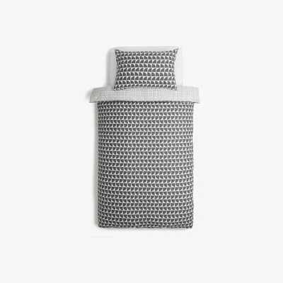 Habitat Habitat Kids Monochrome Geo Grey Bedding Set - Single
