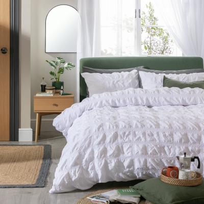 Habitat Habitat Seersucker Square White Bedding Set - Single