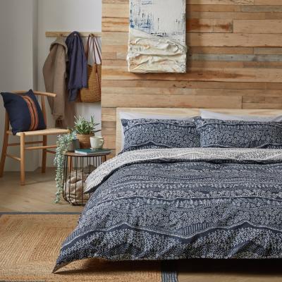 Habitat Habitat Cotton Scandi Blue Bedding Set - Single
