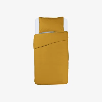 Habitat Habitat Cotton Rich Plain Yellow Bedding Set - Single
