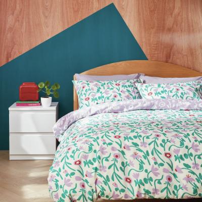 Habitat Habitat Emerald Floral Printed Green Bedding Set - Single