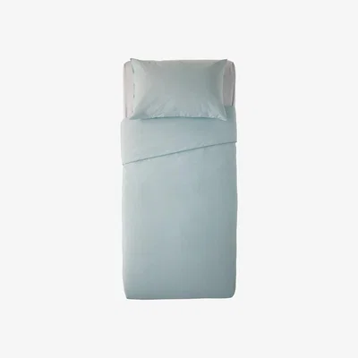 Habitat Habitat Cotton Rich Plain Duck Egg Bedding Set - Single