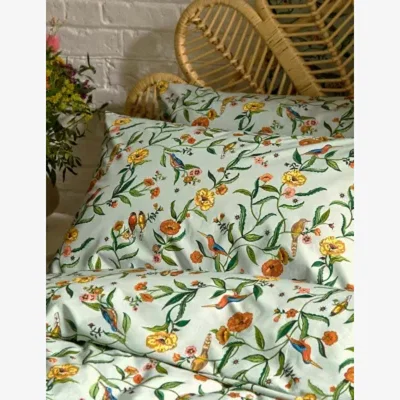 Marks & Spencer Cath Kidston Pure Cotton Summer Birds Bedding Set - DBL - Sage, Sage