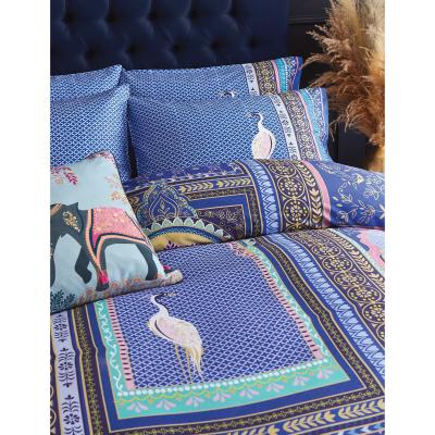 Marks & Spencer Sara Miller Pure Cotton Lattice Windows Bedding Set - SGL - Blue Mix, Blue Mix