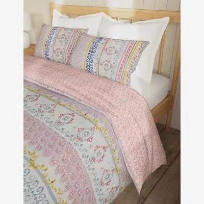 Marks & Spencer M&S Cotton Blend Horizontal Stripe Bedding Set - DBL - Multi, Multi