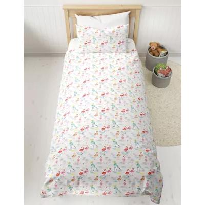Marks & Spencer M&S Cotton Mix Flamingo Bedding Set - SGL - Pink Mix, Pink Mix