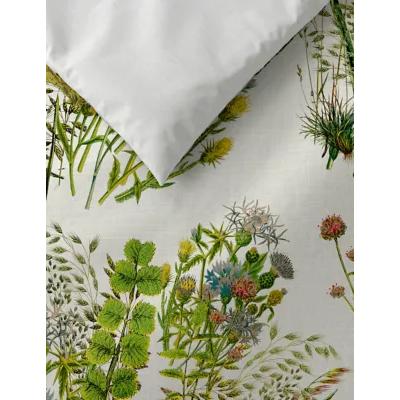 Marks & Spencer M&S Pure Cotton Botanical Bedding Set - SGL - Green Mix, Green Mix