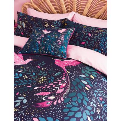 Marks & Spencer Sara Miller Pure Cotton Paradise Hummingbird Bedding Set - SGL - Navy Mix, Navy Mix