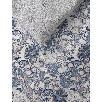 Marks & Spencer M&S Pure Cotton Floral Bedding Set - SGL - Blue Mix, Blue Mix