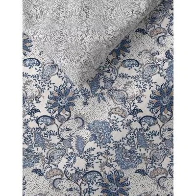 Marks & Spencer M&S Pure Cotton Floral Bedding Set - SGL - Blue Mix, Blue Mix