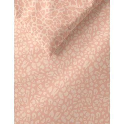 Marks & Spencer M&S Cotton Mix Leopard Bedding Set - SGL - Blush, Blush