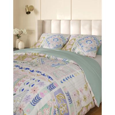 Marks & Spencer M&S Pure Cotton Patchwork Floral Bedding Set - SGL - Multi, Multi