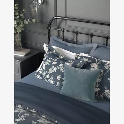 Marks & Spencer M&S Darya Bird Jacquard Bedding Set - SGL - Midnight, Midnight,Silver Grey