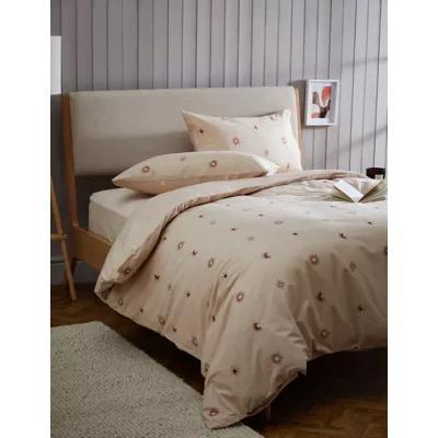 Marks & Spencer M&S Pure Cotton Sun & Moon Bedding Set - SGL - Neutral, Neutral