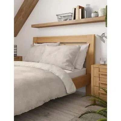 Marks & Spencer M&S Cotton Mix Snowflake Bedding Set - SGL - Grey Mix, Grey Mix
