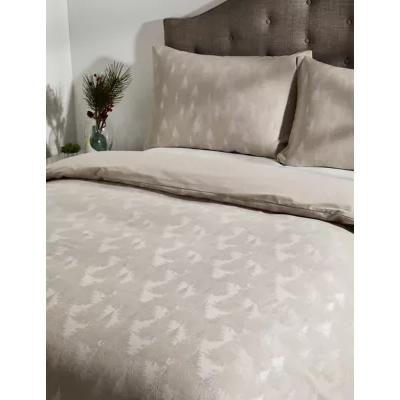Marks & Spencer M&S Cotton Rich Woodland Jacquard Bedding Set - SGL - Grey Mix, Grey Mix