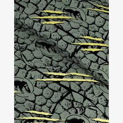 Marks & Spencer M&S Cotton Blend Jurassic World™ Bedding Set - SGL - Green Mix, Green Mix