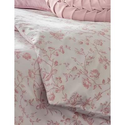 Marks & Spencer M&S Laura Ashley Pure Cotton Percale Aria Bedding Set - SGL - Blush, Blush