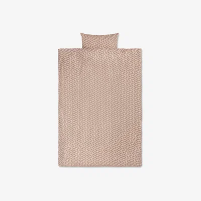 Made in Design Strawberry Field Bedlinen set for 1 person - / 140 x 200 cm - Organic cotton by Ferm Living Pink