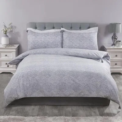 The Range Kasumi Duvet Cover and Pillowcase Set - Stone Blue / Single
