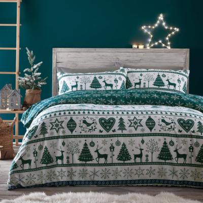 The Range Noel Duvet Set - Teal / Single