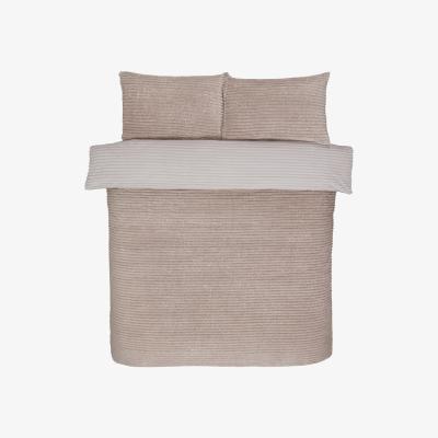 The Range Sparkle Fleece Duvet Cover and Pillowcase Set - Blush / Single