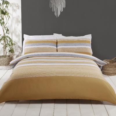 The Range Inala Duvet Cover and Pillowcase Set - Ochre / Single