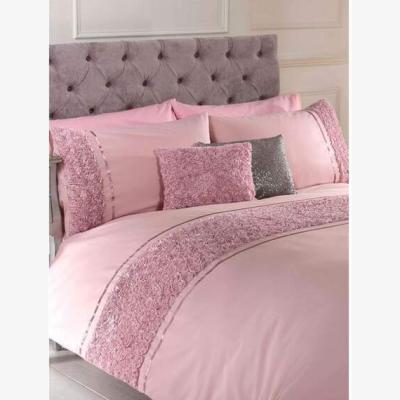 The Range Limoges Rose Ruffle Duvet Cover Set - Blush Pink / Single
