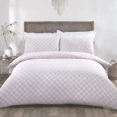 The Range Linden Duvet Cover and Pillowcase Set - Blush / Single