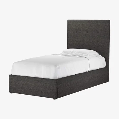 Sofa.com Avery 130cm Single Ottoman Bed in Anthracite Quartz - sofa.com