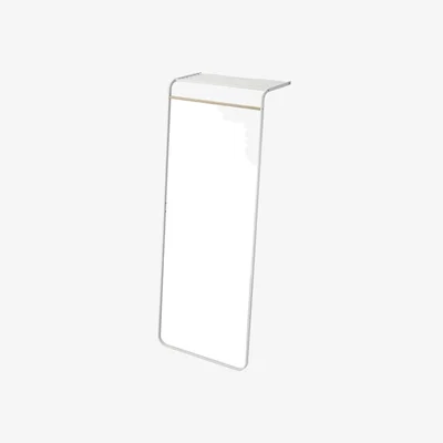 Amara Tower Leaning Coat Hanger with Shelf
