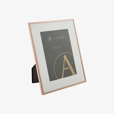Amara Essentials - Copper Plated Steel Photo Frame - 5x7"